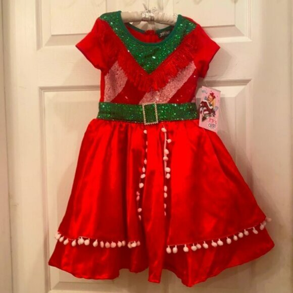 NWT JOJO SIWA Christmas dress bling sequin AMAZING - Picture 1 of 14